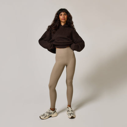 Ribbed Leggings - Stone