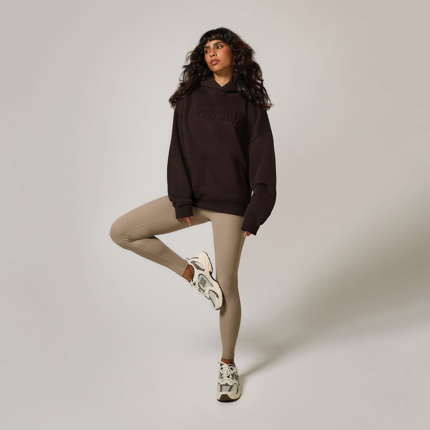 Curve Heavyweight Oversized Hoodie - Espresso Brown