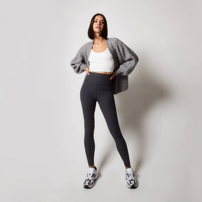 Ribbed Leggings - Shadow Grey