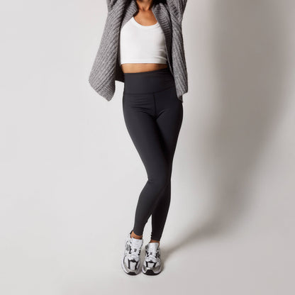 Ribbed Leggings - Shadow Grey