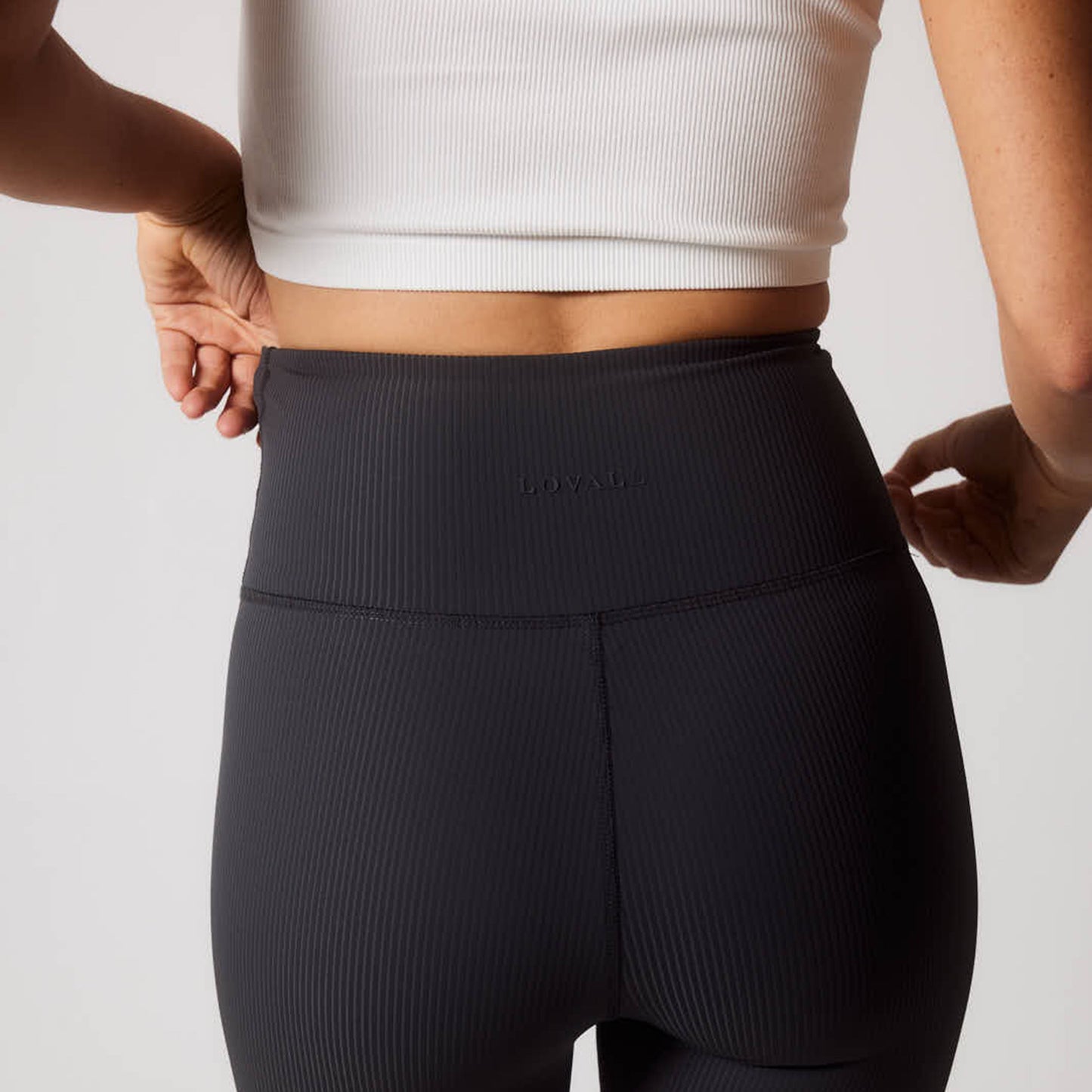 Ribbed Leggings - Shadow Grey