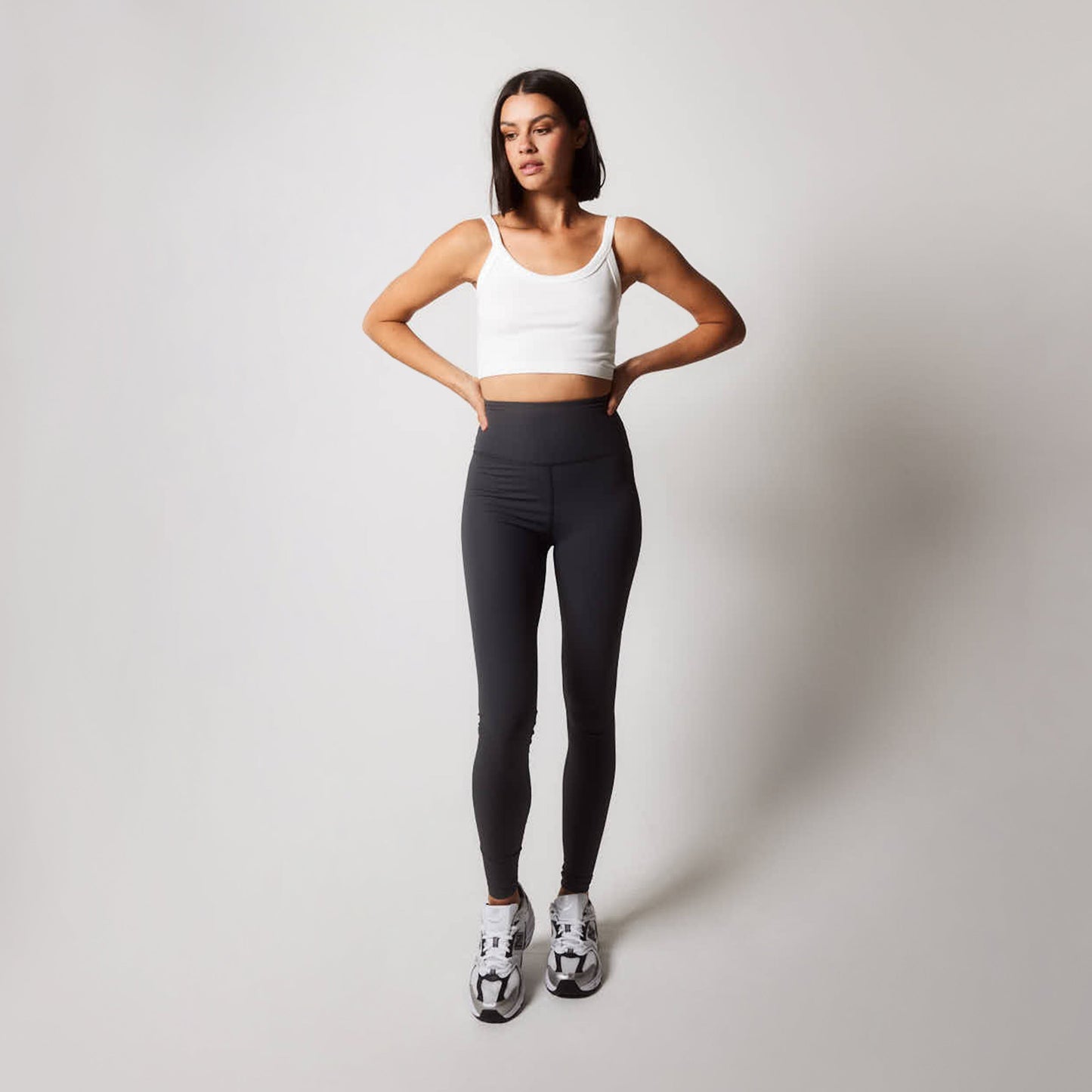 Ribbed Leggings - Shadow Grey