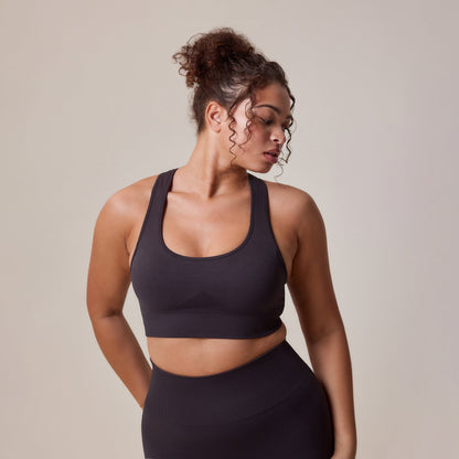 Curve Sculpt Seamless Sports Bra - Shadow