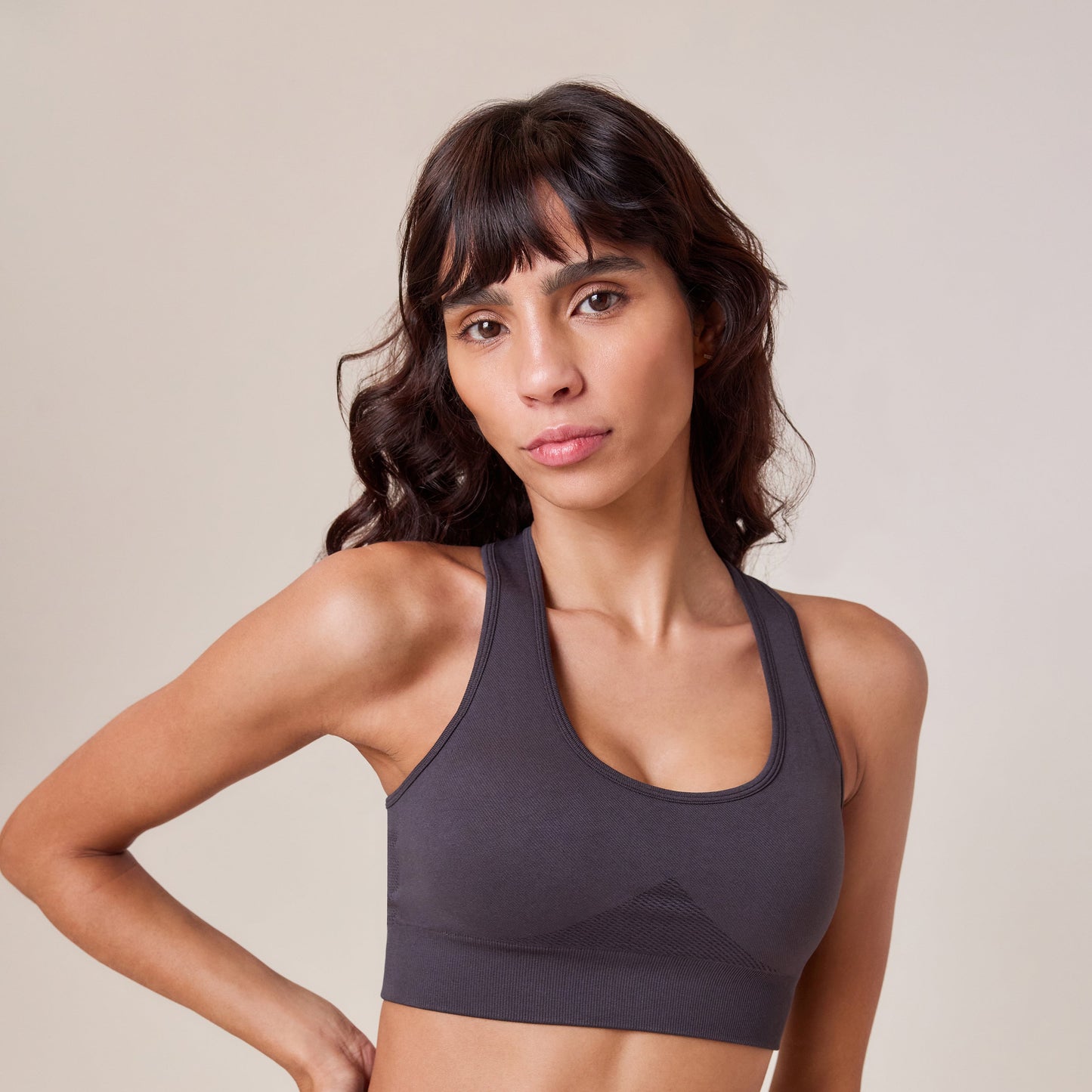 Sculpt Seamless Sports Bra - Shadow