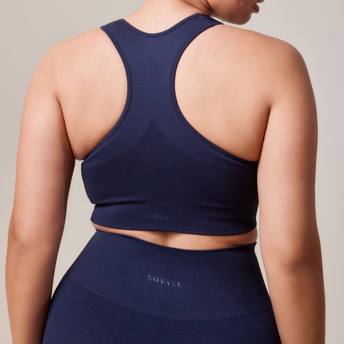 Curve Sculpt Seamless Sports Bra - Deep Navy
