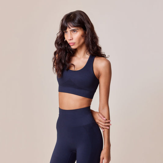 Sculpt Seamless Sports Bra - Deep Navy