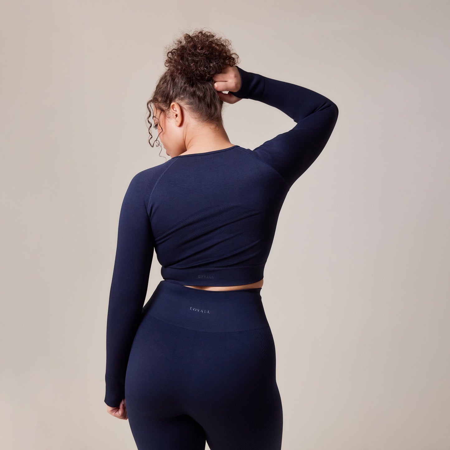 Curve Sculpt Seamless Long Sleeve Top - Deep Navy