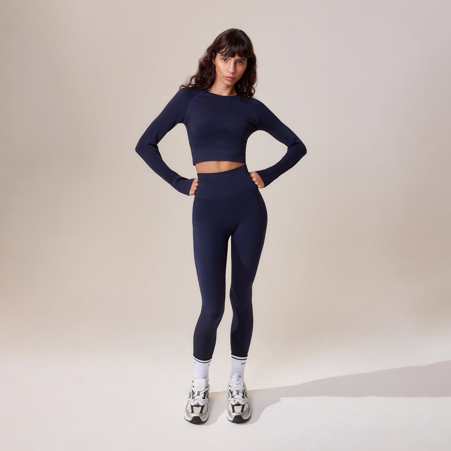 Sculpt Seamless Long Sleeve Top - Deep Navy