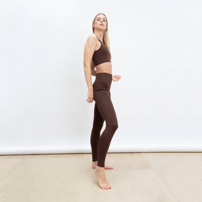 Ultimate High Waisted Seamless Leggings - Chocolate Brown