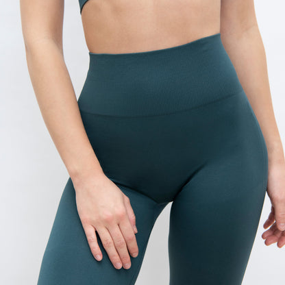 Ultimate High Waisted Seamless Leggings - Teal Blue