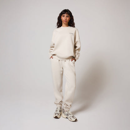 Organic Cuffed Jogger - Ecru