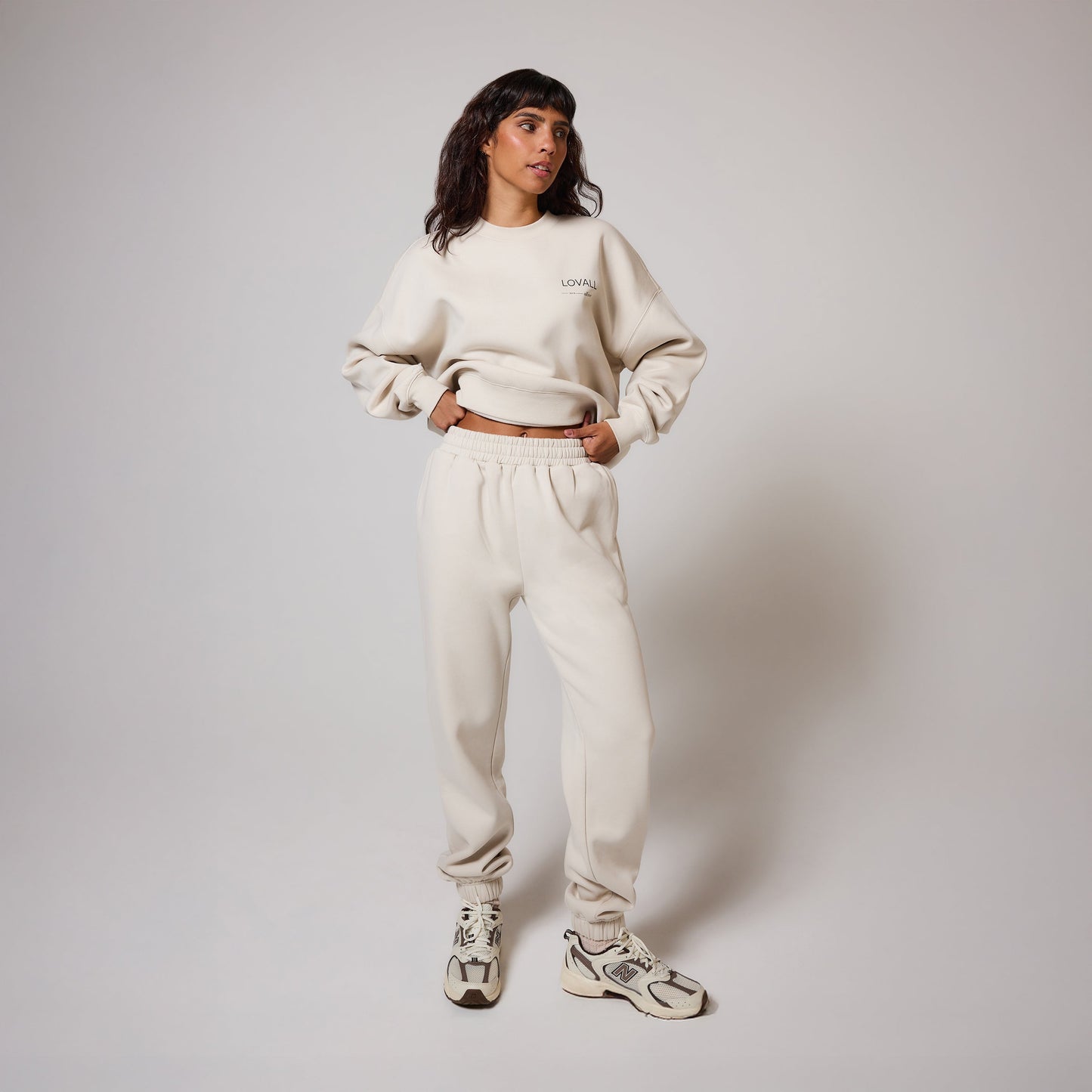 Organic Cuffed Jogger - Ecru