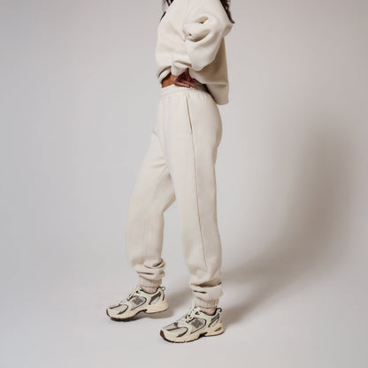 Organic Cuffed Jogger - Ecru