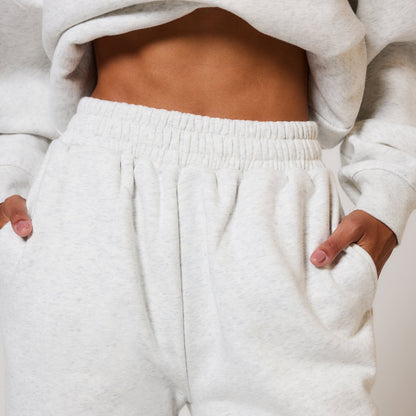Curve Organic Cuffed Jogger - Light Grey Marl