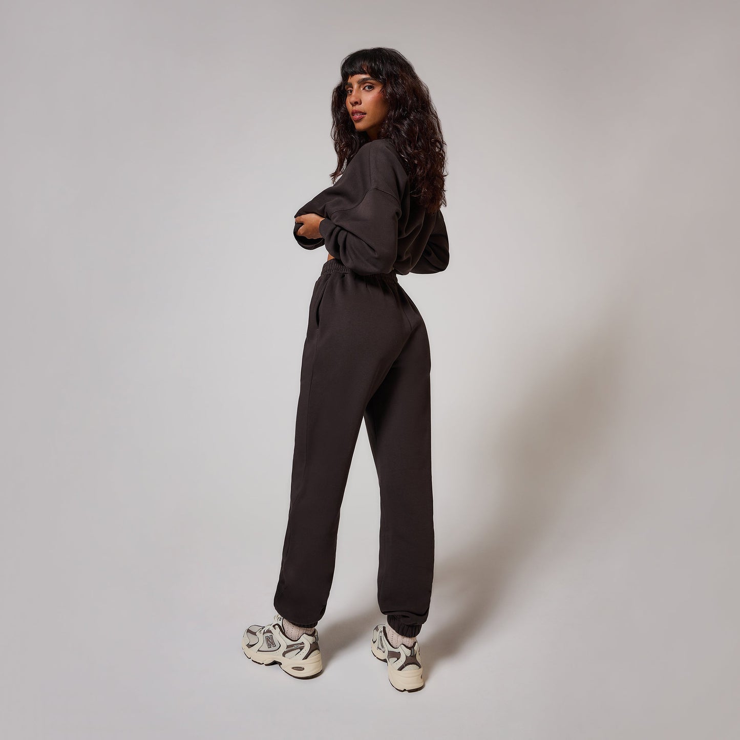 Curve Organic Cuffed Jogger - Black Coffee