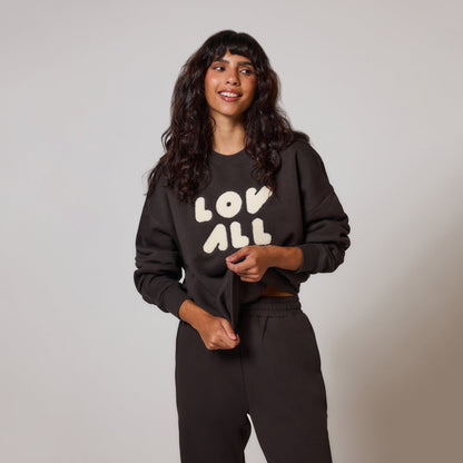 Curve Organic Oversized Sweatshirt Style 1 - Black Coffee