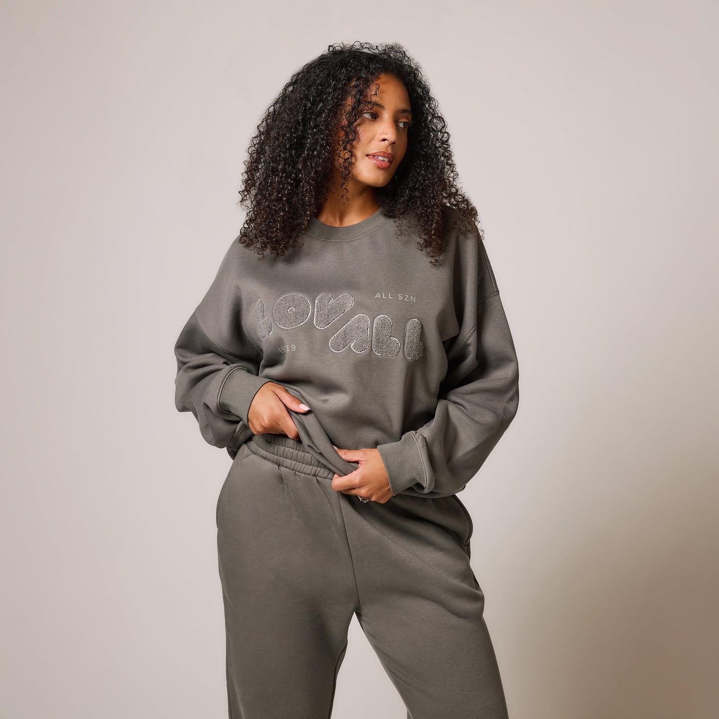 Organic Oversized Sweatshirt Style 2 - Slate Green