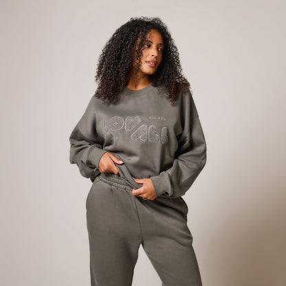 Curve Organic Oversized Sweatshirt Style 2 - Slate Green