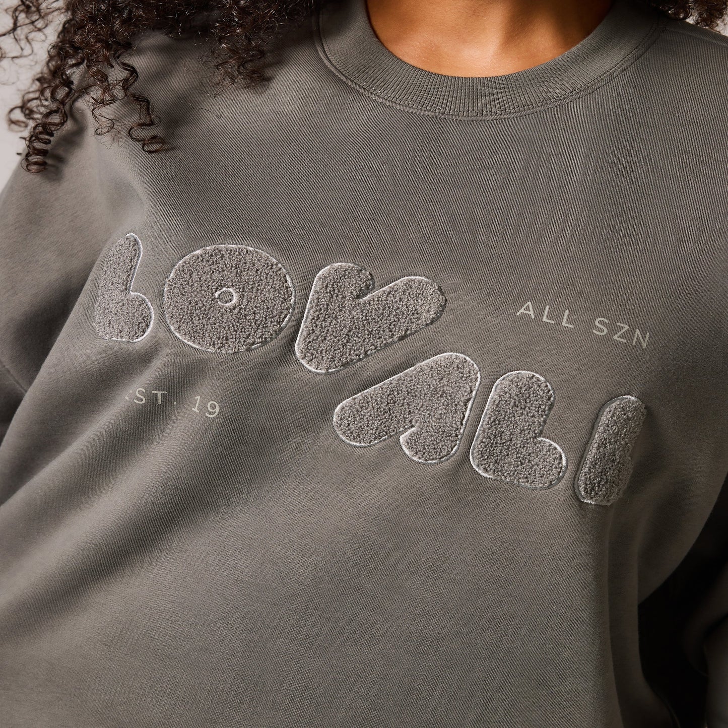 Organic Oversized Sweatshirt Style 2 - Slate Green