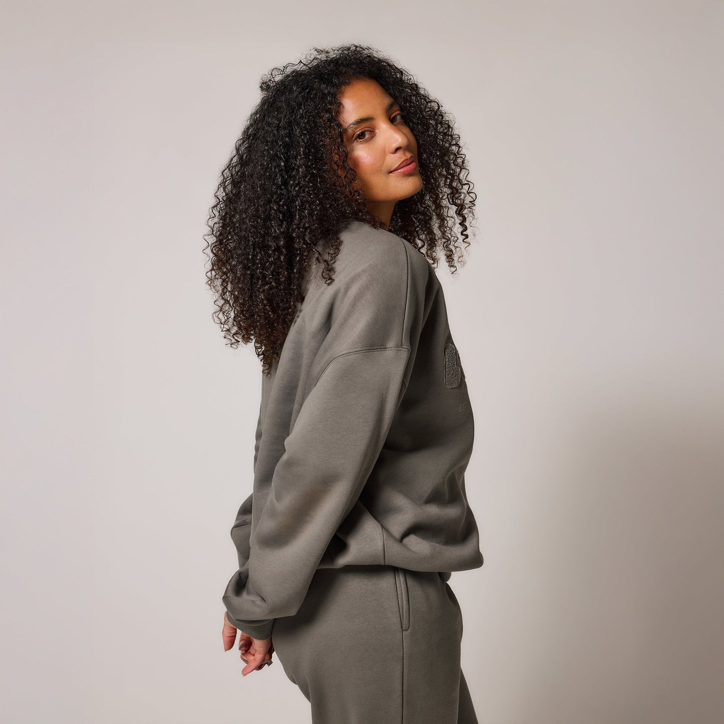 Organic Oversized Sweatshirt Style 2 - Slate Green