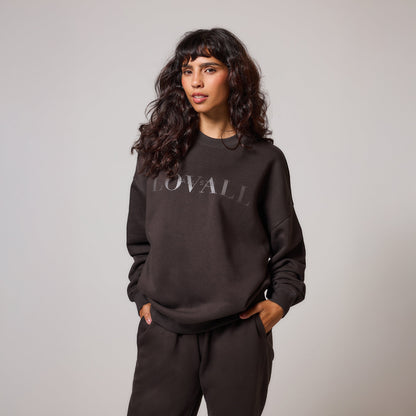 Curve Organic Oversized Sweatshirt Style 4 - Black Coffee