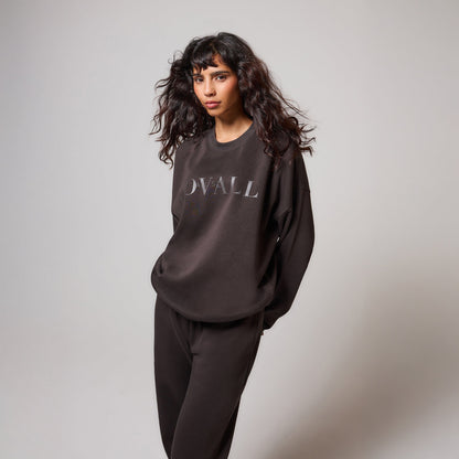 Curve Organic Oversized Sweatshirt Style 4 - Black Coffee