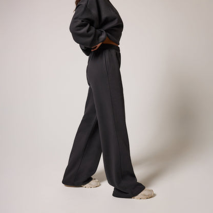 Curve Organic Wide Leg Jogger - Shadow