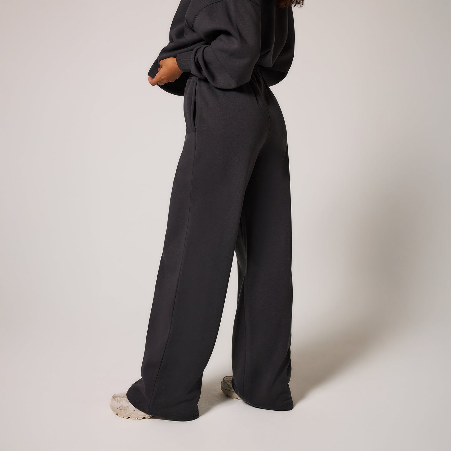 Curve Organic Wide Leg Jogger - Shadow