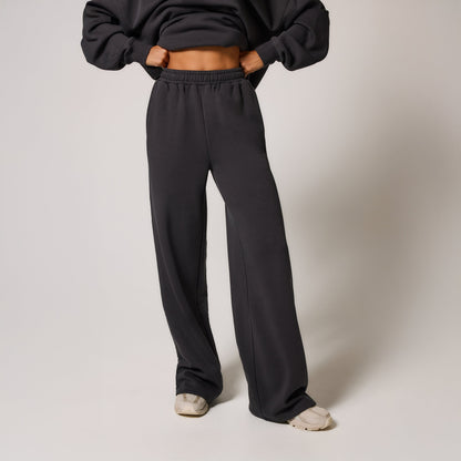 Curve Organic Wide Leg Jogger - Shadow
