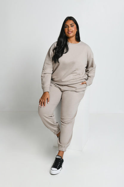 Curve Everyday Comfy Joggers - Oatmeal Beige
