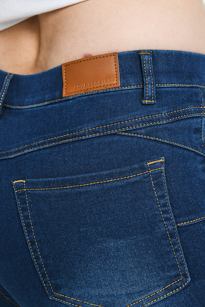 Cropped Jeggings - Dark Blue