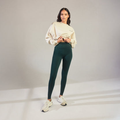 Everyday High Waisted Leggings - Forest Green