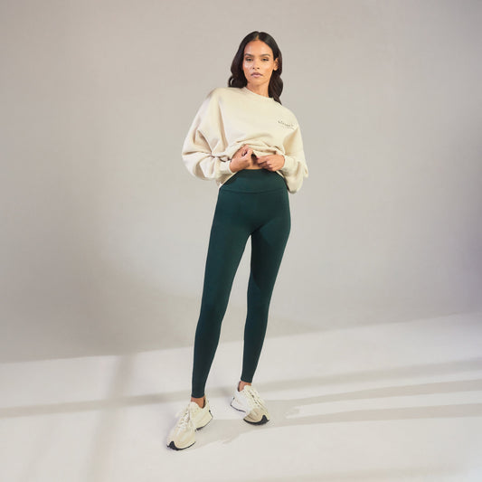 Everyday High Waisted Leggings - Forest Green