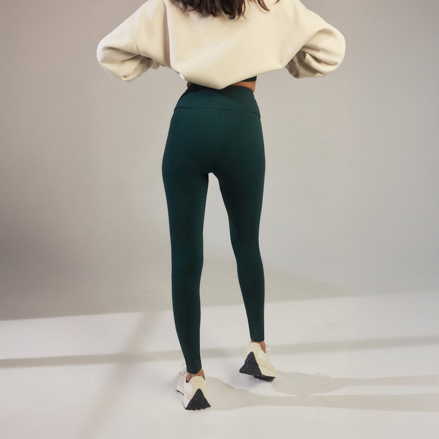 Everyday High Waisted Leggings - Forest Green