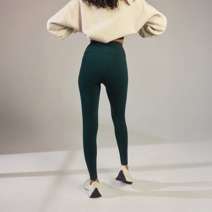 Everyday High Waisted Leggings - Forest Green