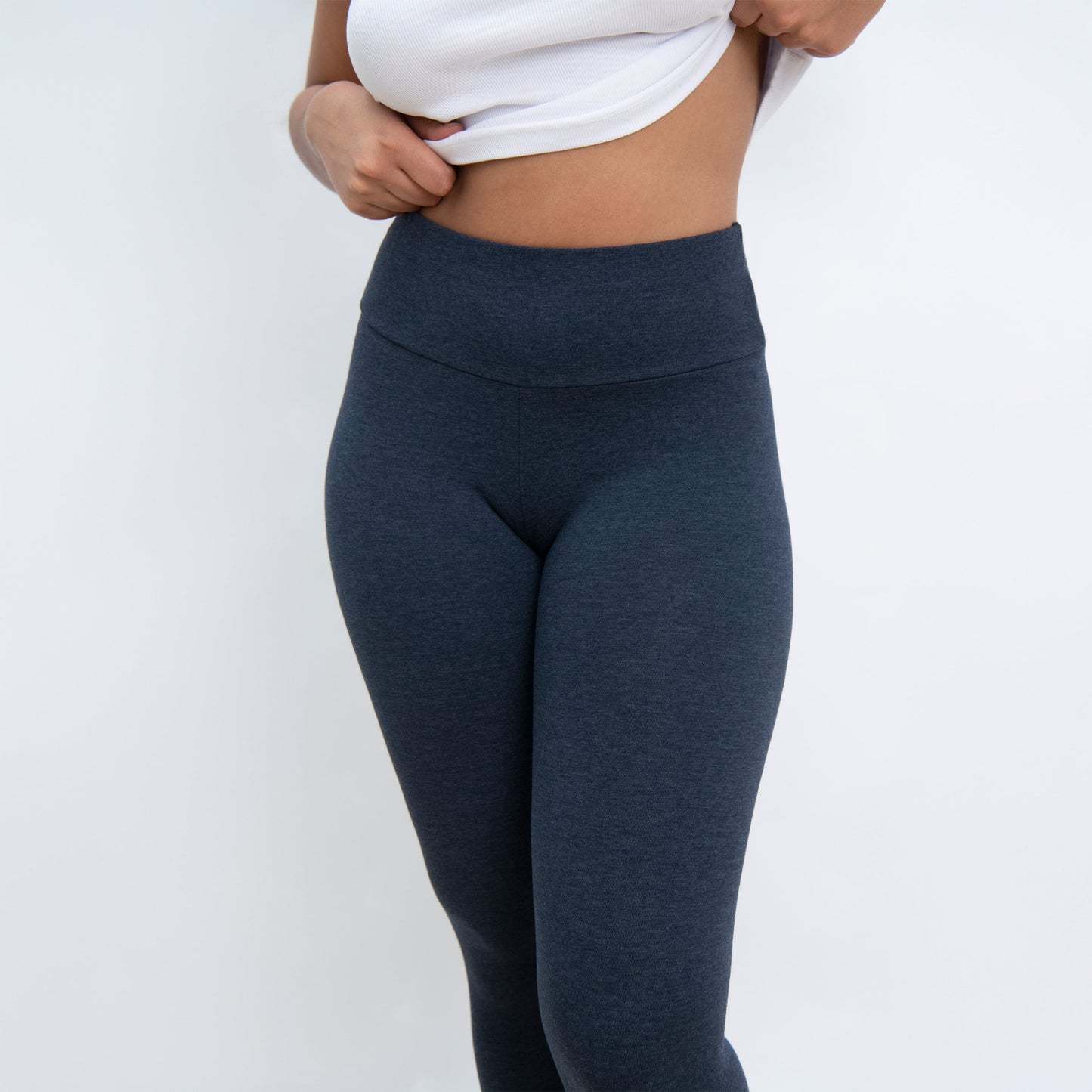Everyday High Waisted Leggings - Infinity Blue Marl