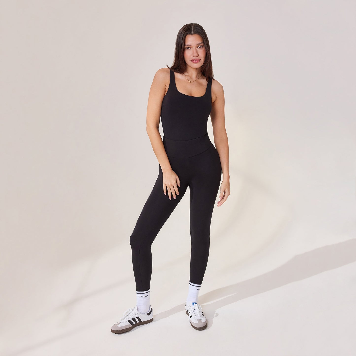 Lightweight Everyday High Waisted Leggings - Black
