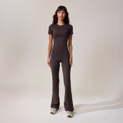 Ultimate Everyday Flare Leggings - Black Coffee