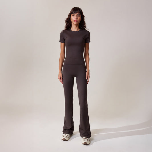 Ultimate Everyday Flare Leggings - Black Coffee