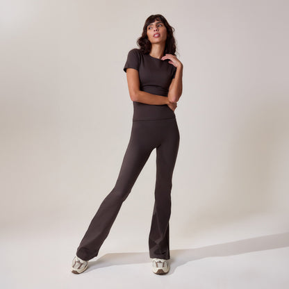 Ultimate Everyday Flare Leggings - Black Coffee