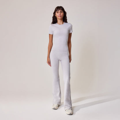 Ultimate Everyday Flare Leggings - Light Grey Marl