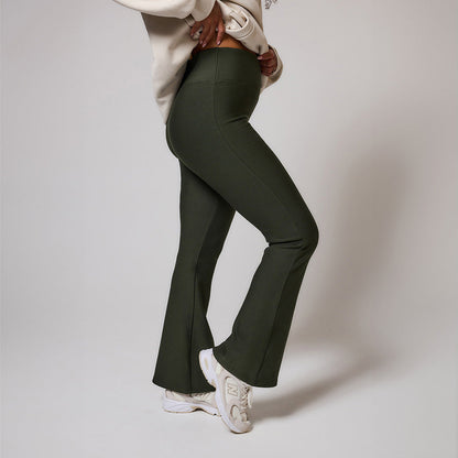 Winter Flare Leggings - Deep Olive