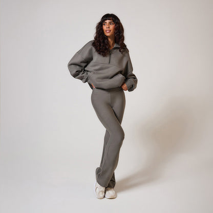 Winter Flare Leggings - Slate Green