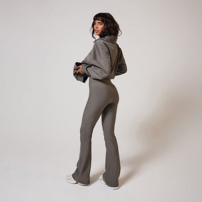 Winter Flare Leggings - Slate Green