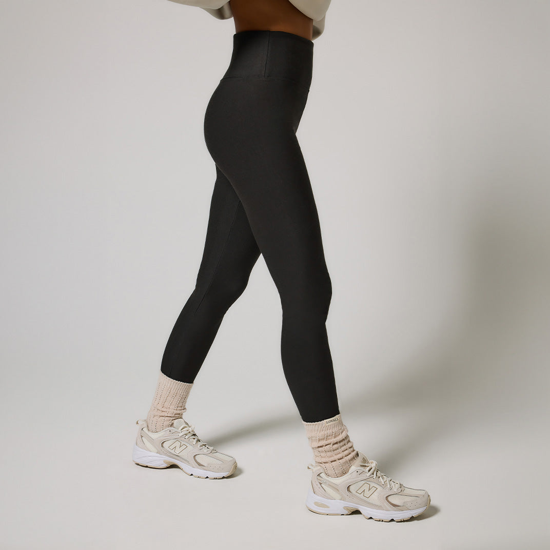 Curve Winter Everyday High Waisted Leggings - Black Coffee