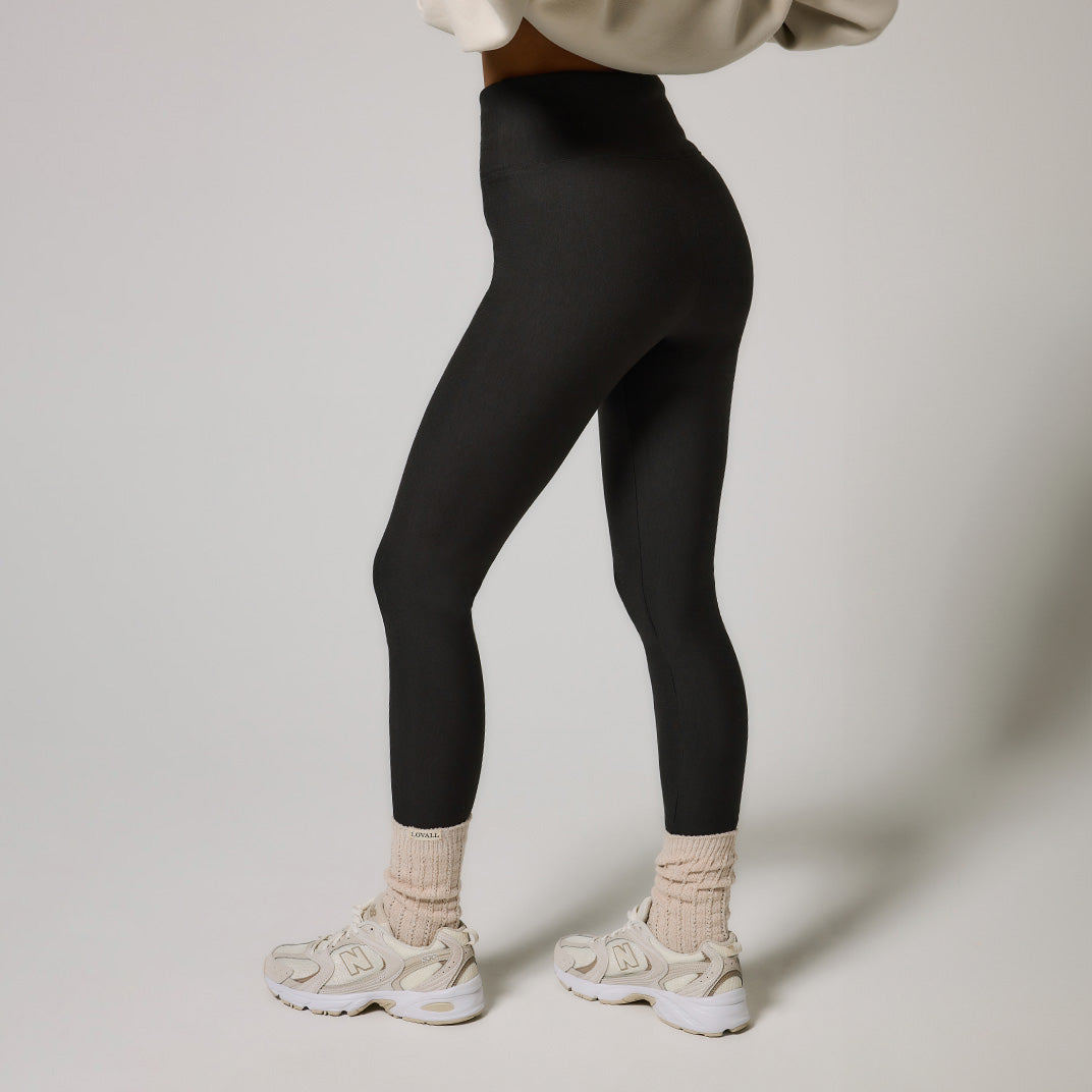 Curve Winter Everyday High Waisted Leggings - Black Coffee