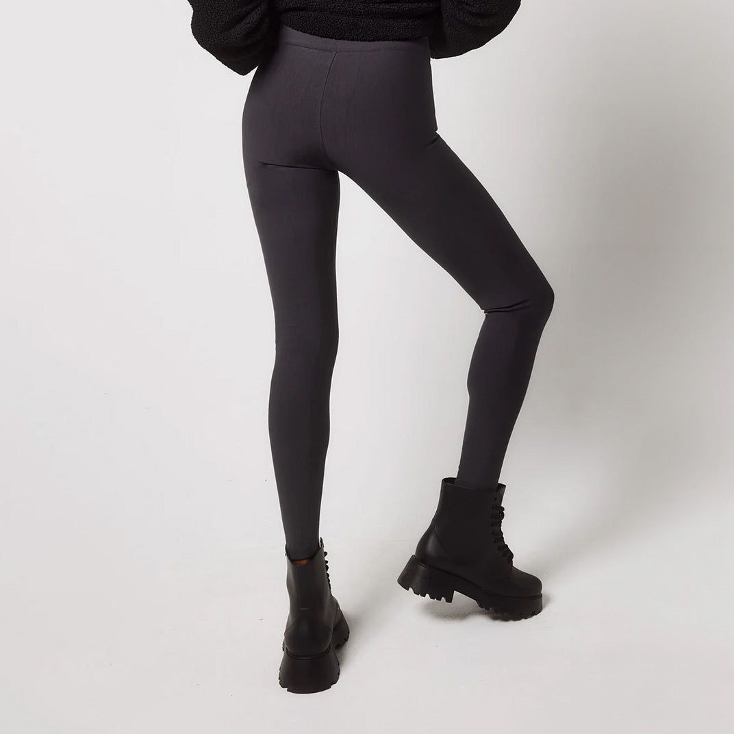 Winter Everyday High Waisted Leggings - Dark Grey