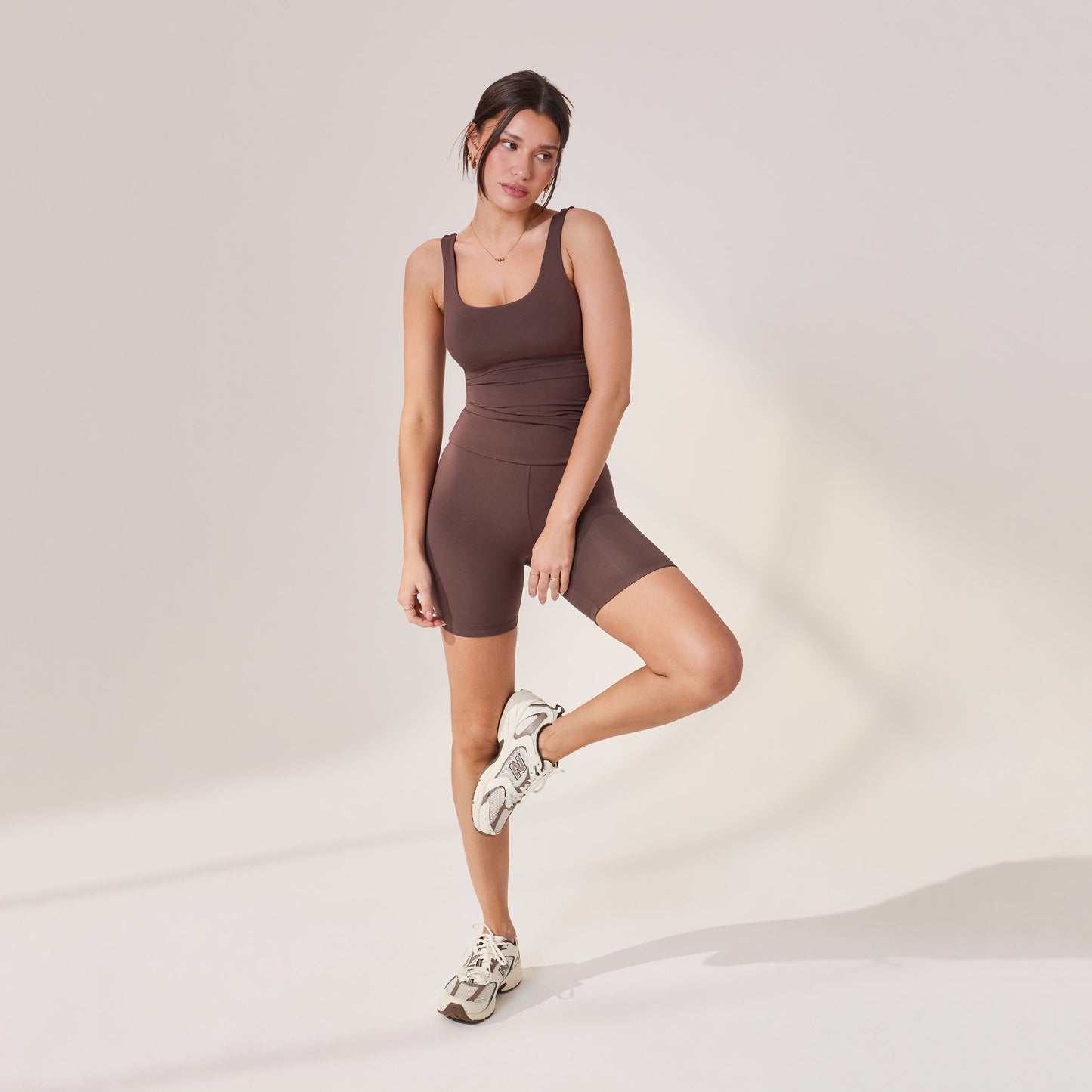 Lightweight Everyday 6 Inch Cycling Shorts - Espresso Brown