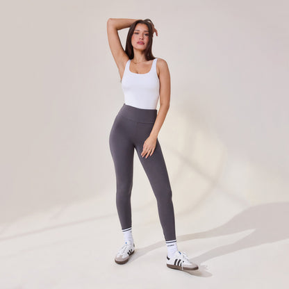 Lightweight Everyday High Waisted Leggings - Odyssey Grey