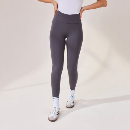 Lightweight Everyday High Waisted Leggings - Odyssey Grey